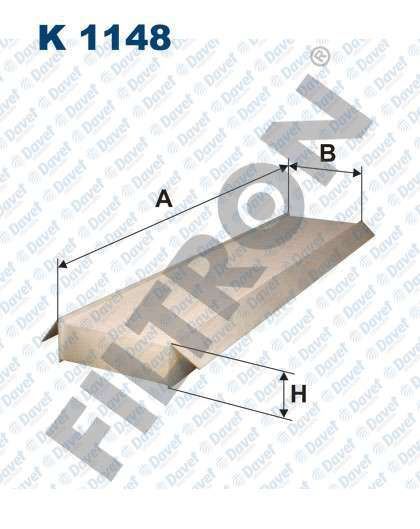 FILTRON K1148 Polen Filtresi Mondeo I / Ii / Iii 92>07 Jaguar X-Type 03>09 Cougar 98>00